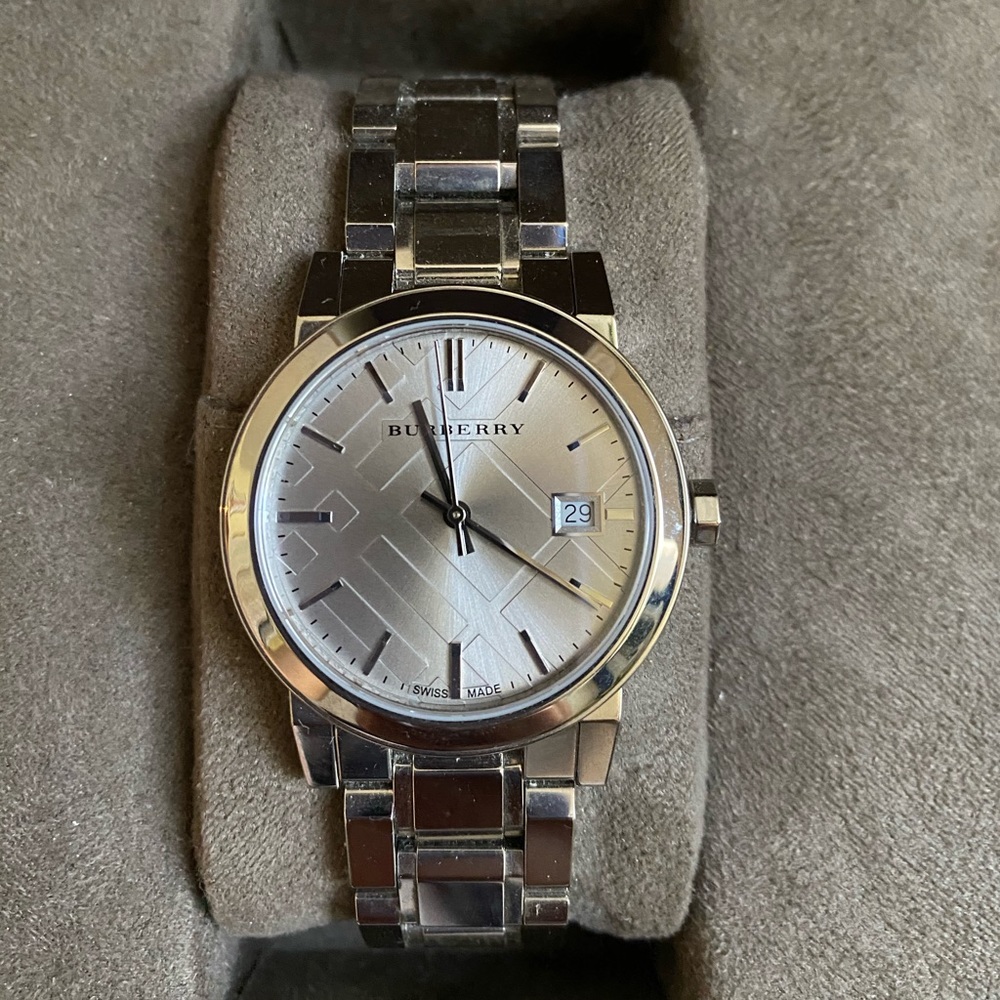 Burberry Silver Dial 38mm Men's Watch